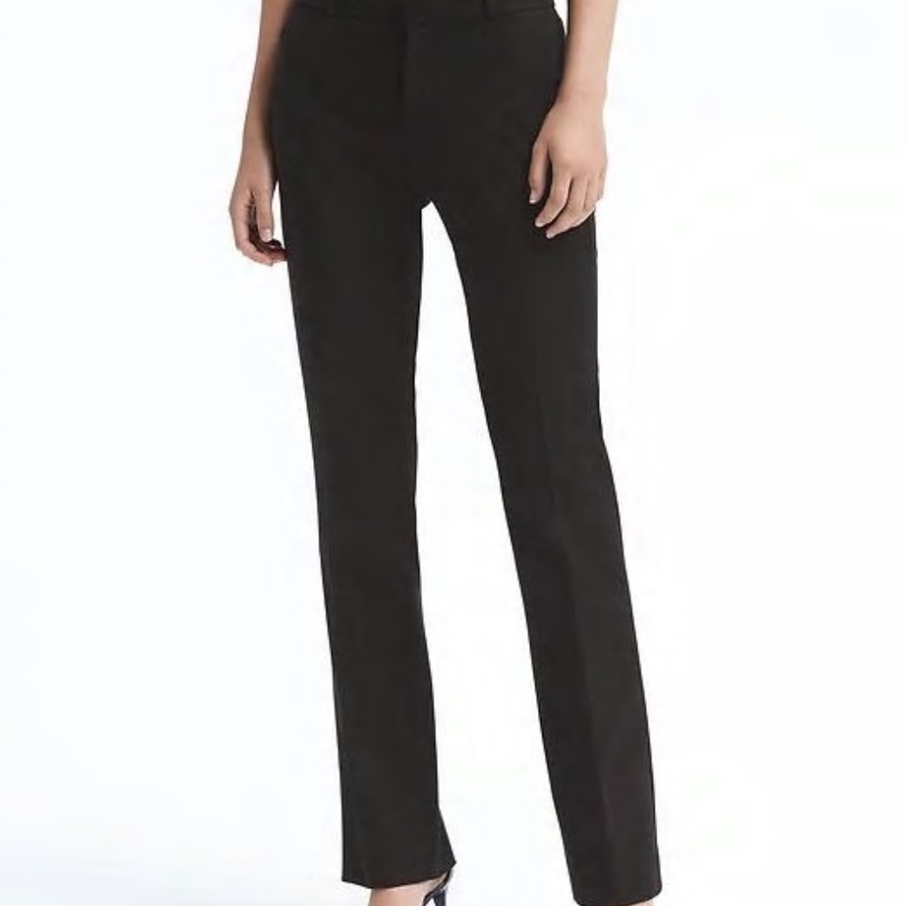NWT BANANA REPUBLIC LOGAN BI STRETCH BLACK PANTS 4